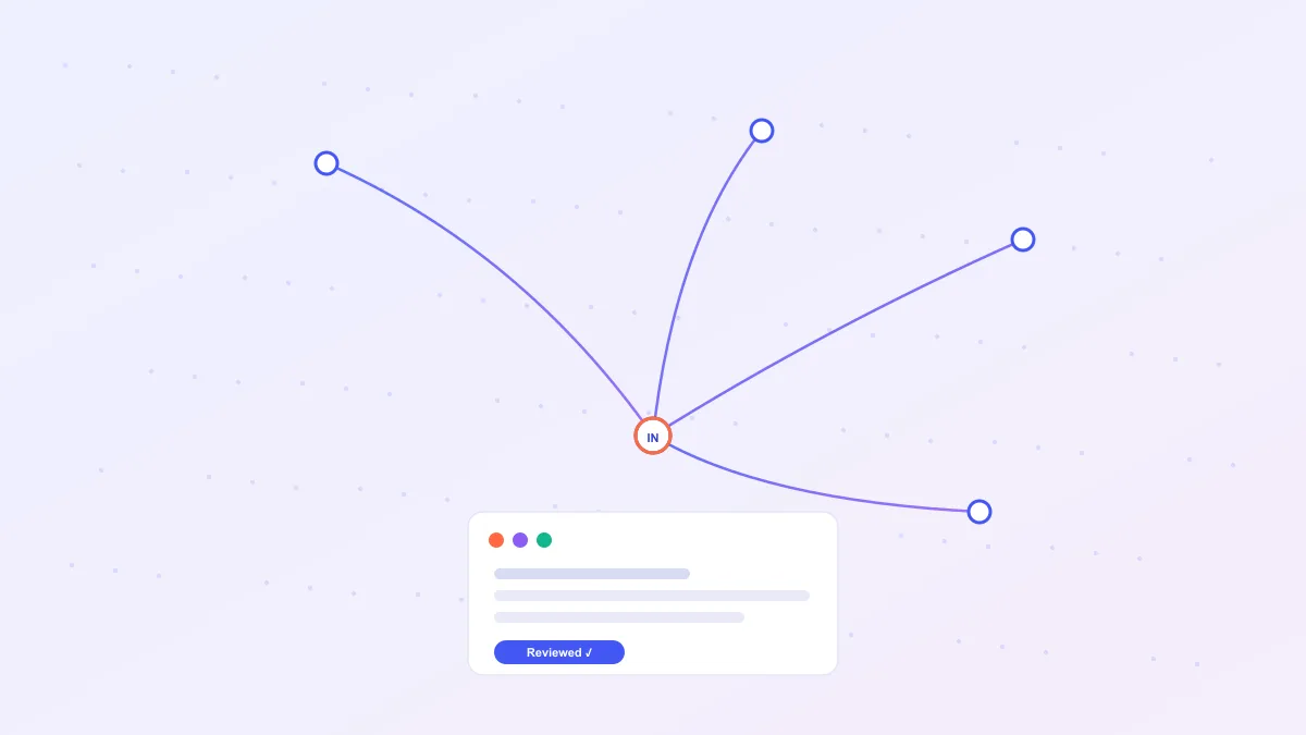 Abstract graphic representing a distributed offshore software team